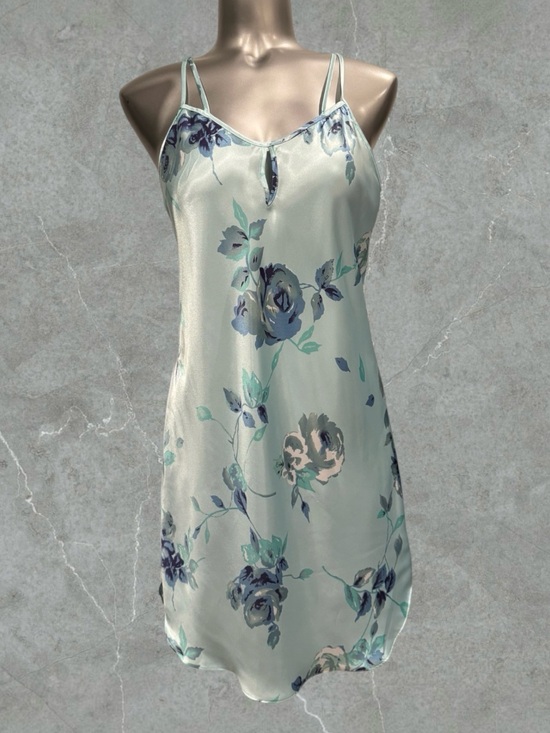 Secret Treasures Other - 2 for $30 | Y2K Secret Treasures Damas Mint Floral Satin Chemise